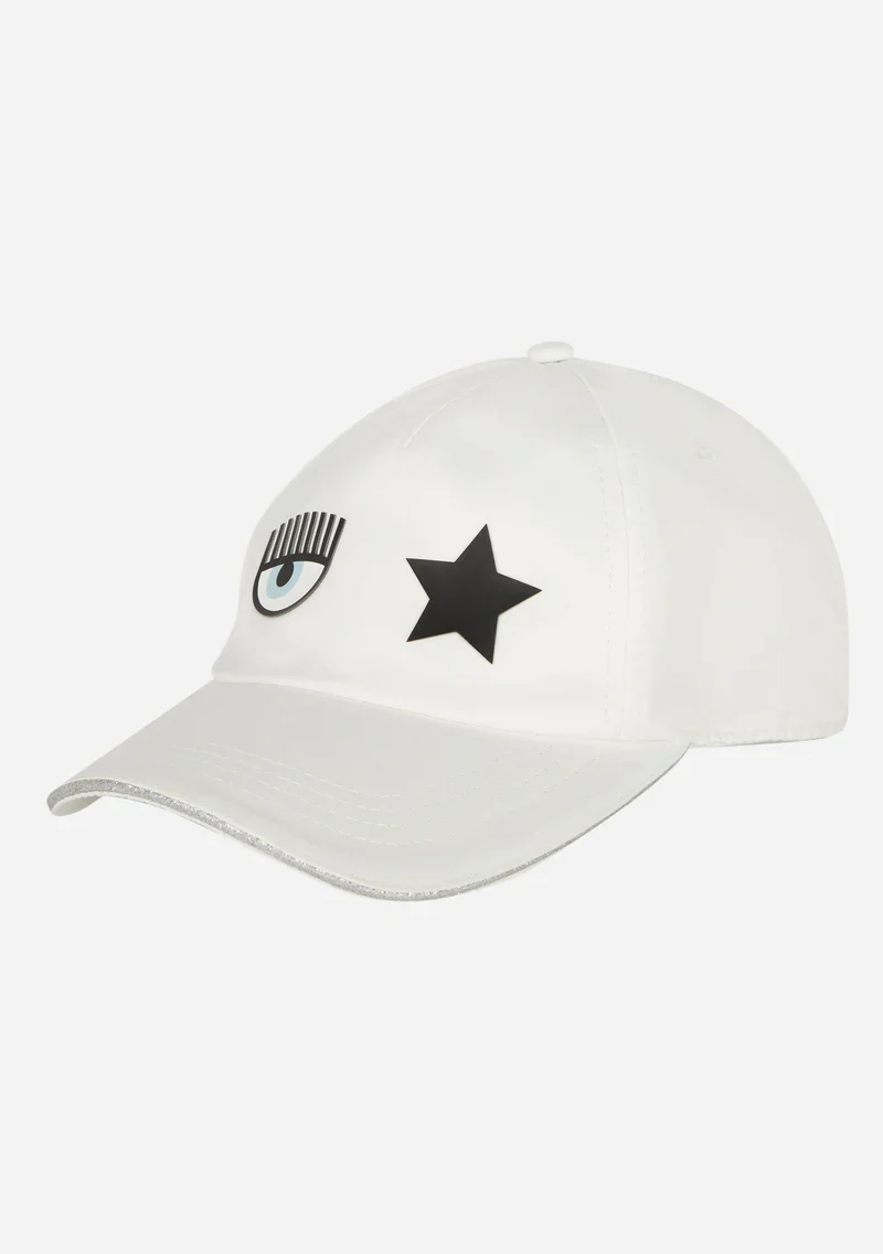 Baseball CAP Eye Star White Chiara Ferragni