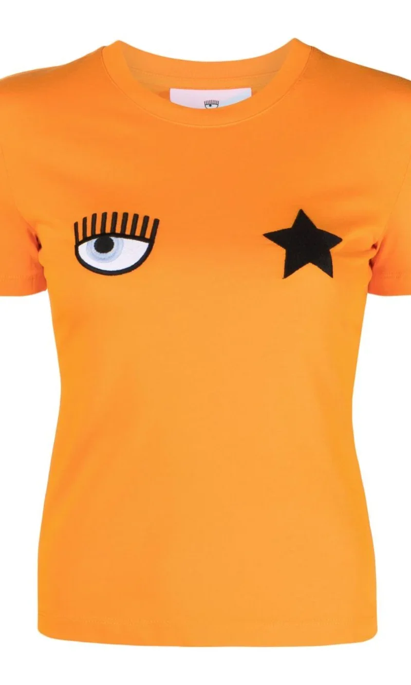 T-Shirt Orange con logo Eye