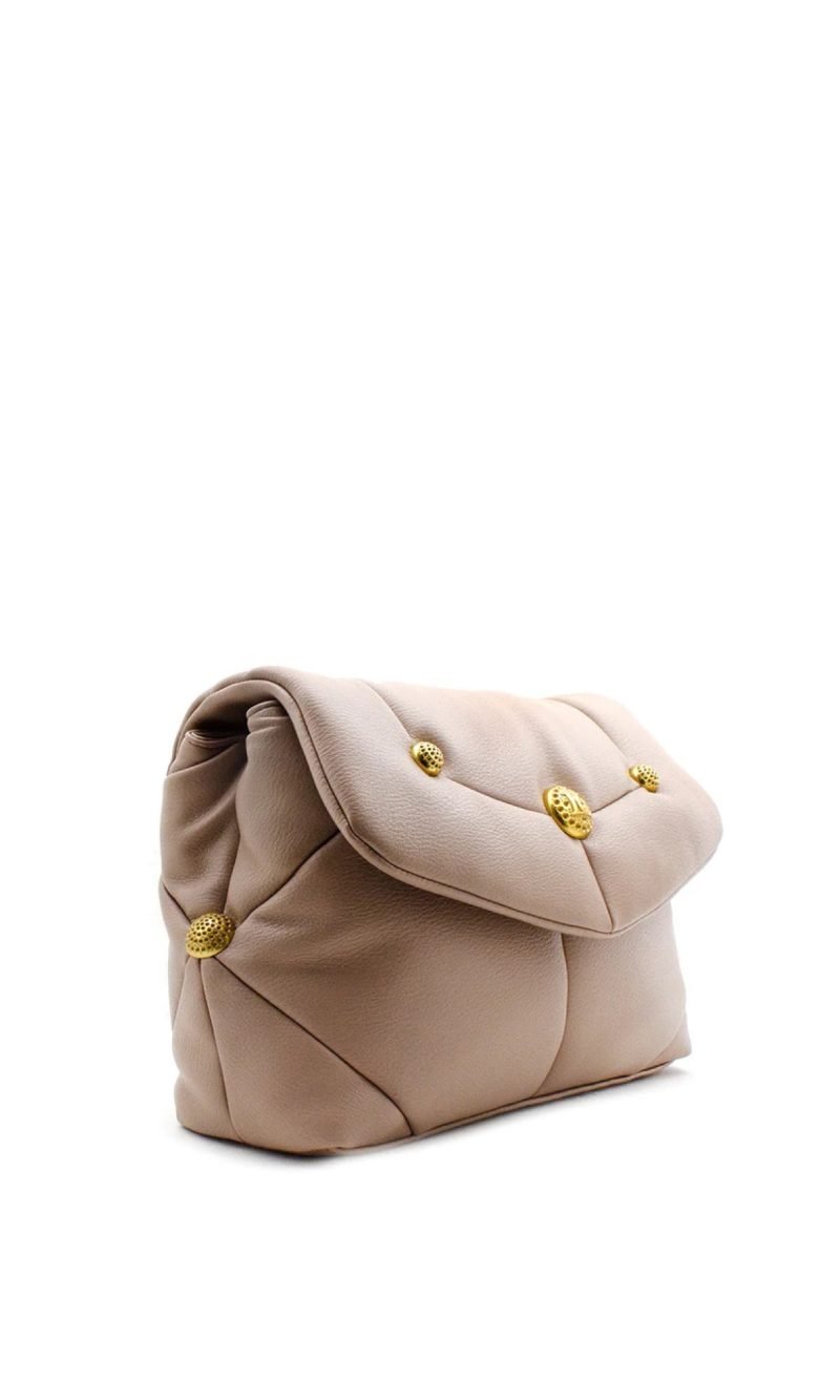 Borsa a spalla Stud taupe