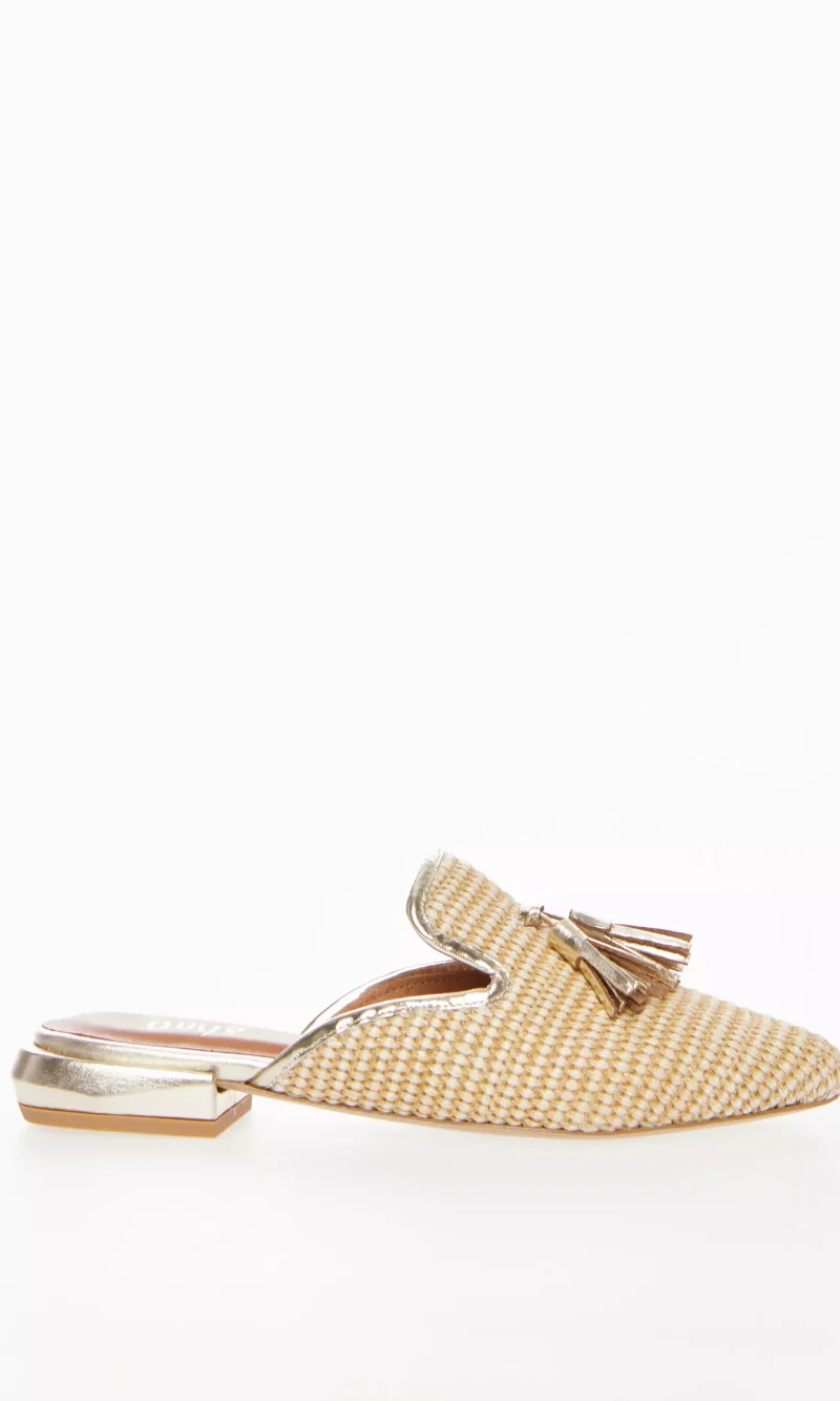 Mules in raffia oro - Ovye