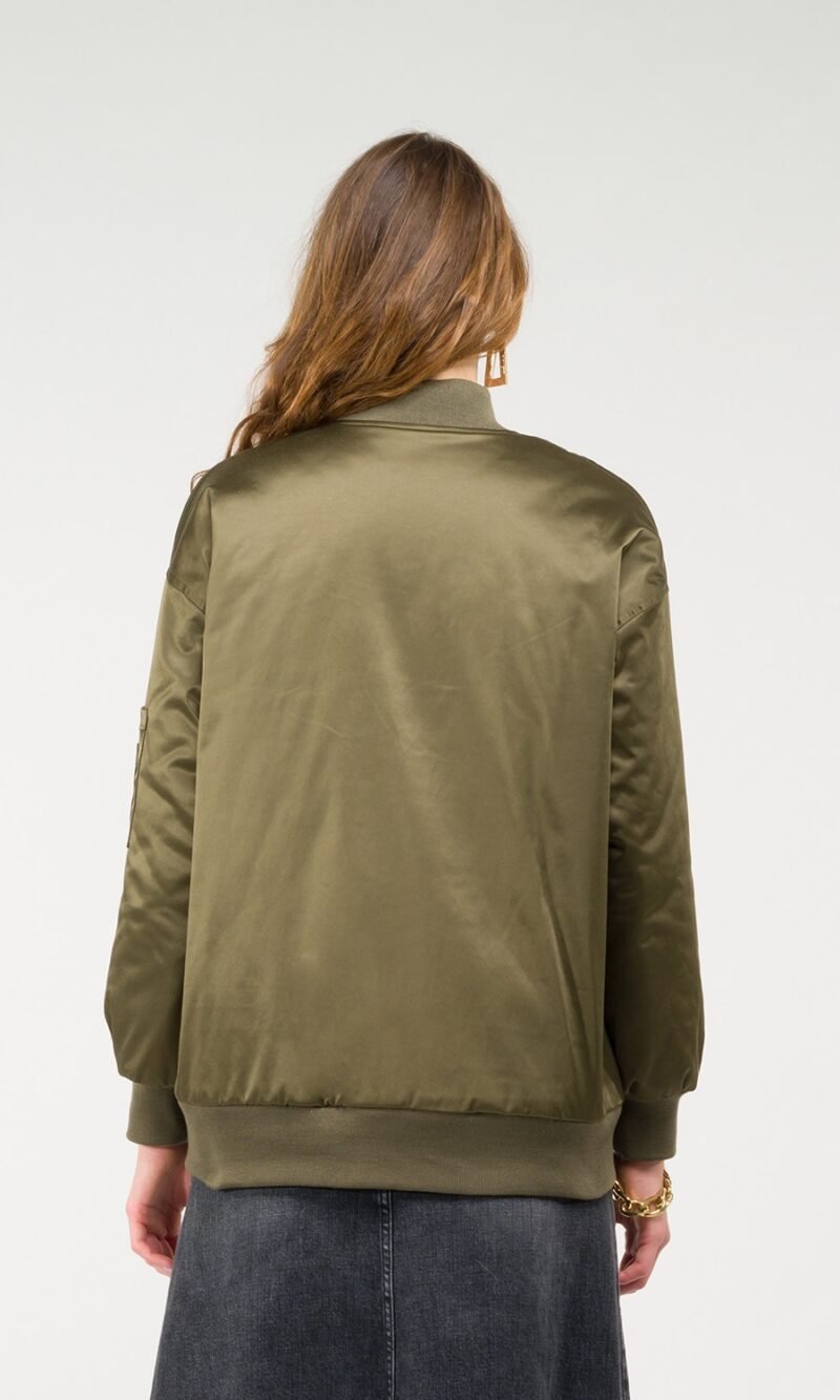 Bomber over imbottito verde militare